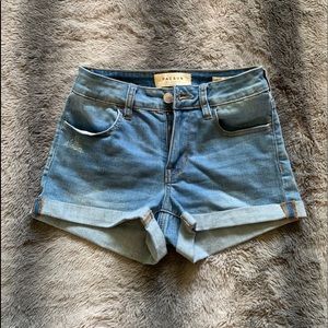 Pacsun Super Stretch Shortie Shorts